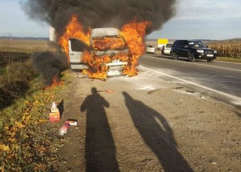 5 хвилин і авто нема: біля Тернополя згорів автомобіль (Фото)