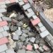 У Тернополі провалився ґрунт разом із новенькою бруківкою