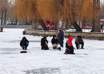 Безпечно чи ні? На тернопільський став вийшли перші “безсмертні” (Фото)