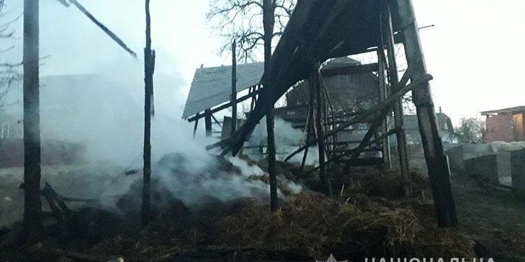 На Тернопільщині чоловік ледь не спалив маму і сестру (Фото)