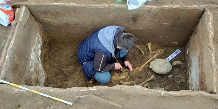 На Тернопільщині тракторист випадково натрапив на поховання, якому 5 тисяч років (Фото)