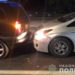 У Тернополі п’яна водійка вчинила ДТП та розбила вікно в патрульному авто (Фото, Відео)