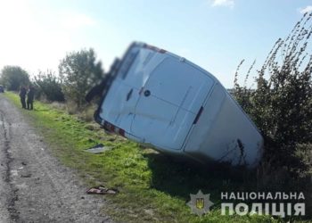 На Тернопільщині у ДТП перекинувся “Мерседес” (Фото)