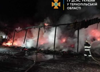 На Тернопіллі вогнеборці понад три години боролися з пожежею