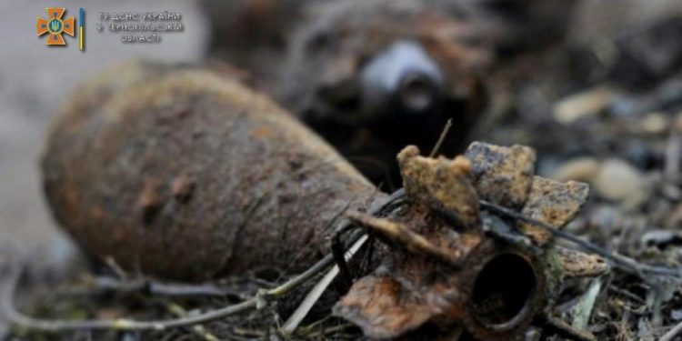 Мінометну міну часів війни виявили у вежі одного з замків Тернопільщини