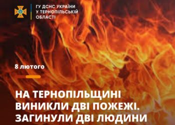 Двоє людей загинули внаслідок пожеж у житлових будинках на Тернопільщині