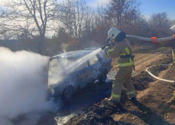 На Тернопільщині згорів легковий автомобіль