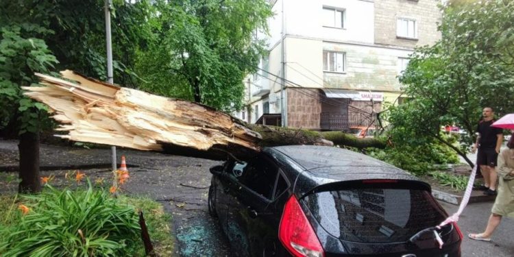 Топило вулиці та ламало дерева: Тернополем пройшлася потужна злива (Фото)