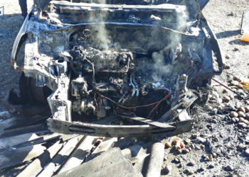 У Скалаті під час пожежі згорів позашляховик