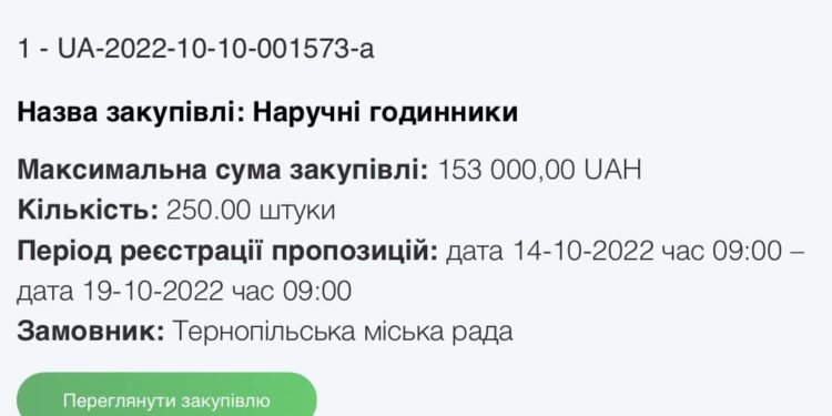 На фронт – з годинником мера? Скільки коштів витратять з бюджету на подарунки