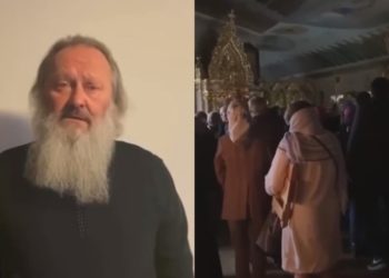 Прославляли “матушку-Русь”: священника, який вів скандальний молебень у Лаврі, відсторонили