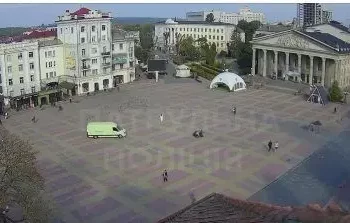 Покарали водія який проїхав по Театральному майдані