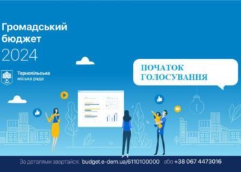 У Тернополі розпочинається голосування за проєкти «Громадського бюджету 2024»