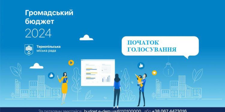 У Тернополі розпочинається голосування за проєкти «Громадського бюджету 2024»