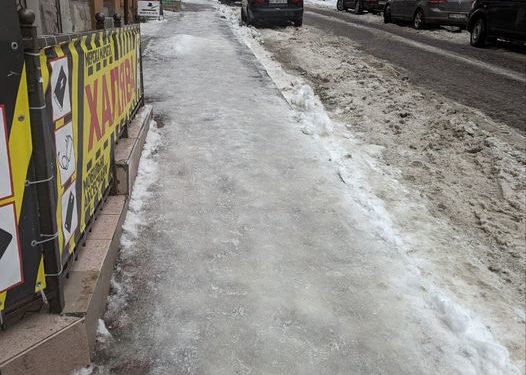 У Тернополі штрафують підприємців через сніг та лід