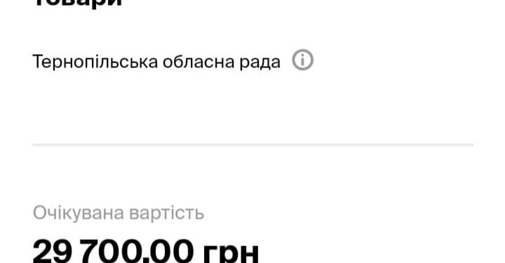 Тернопільська обласна рада під час війни купує ювелірні вироби