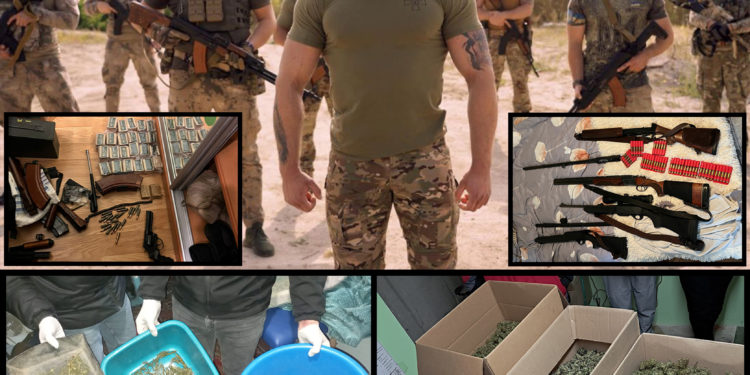 Більше 10 кг наркотиків, зброю та боєприпаси виявили у Тернополі в ветеранській організації
