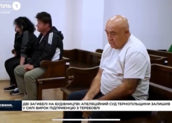 Смерть двох працівників у Теребовлі: апеляція залишила м’який вирок без змін